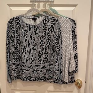 Womens JJILL  rayon shirts, bundle of three